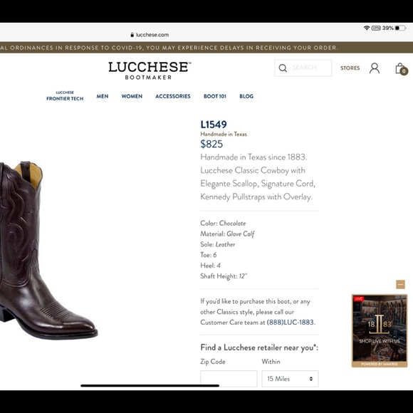 🔴SOLD🔴Lucchese Classics Boots Glove Calf 12D - Picture 11 of 11